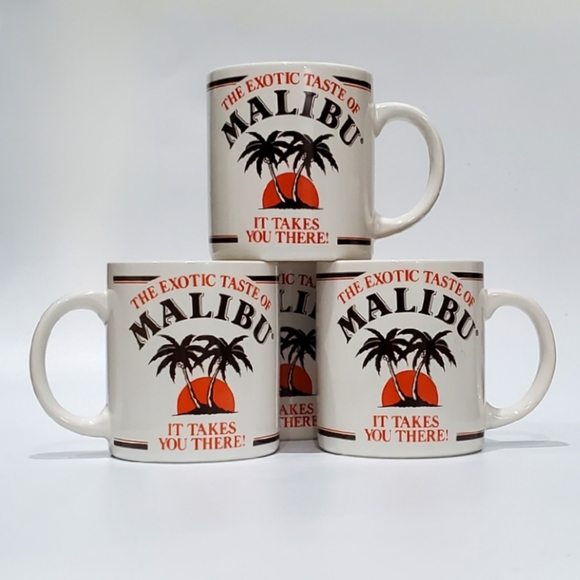 🌴 (4) 10oz Malibu 🌴 Palm Tree Mugs - Picture 13 of 13